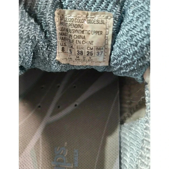 Skechers Shape Ups Women's Walking Toning Shoes Size 8 Gray Silver Blue Fitness - Picture 9 of 9